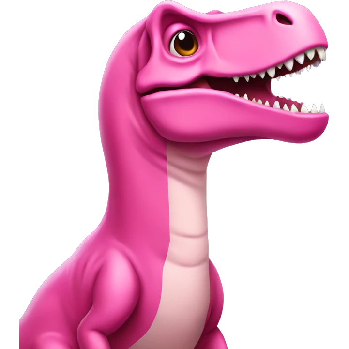Pink T-Rex emoji