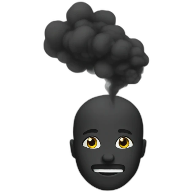 black smoke emoji