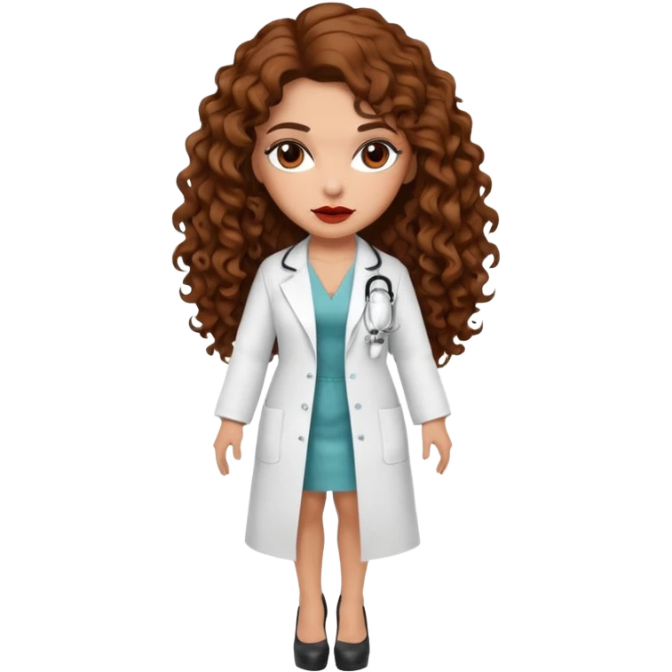 Sensual Spanish Lilith core evil surgeon.hair is brown long and  curly with 7 inch platform heels.she is a  Surgeon that works for the cartel emoji