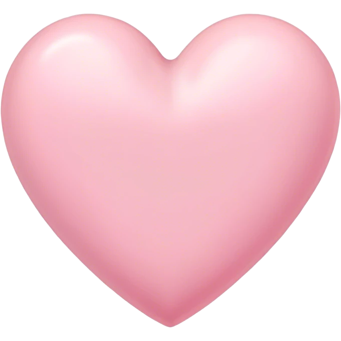 Cœur rose pastel  emoji
