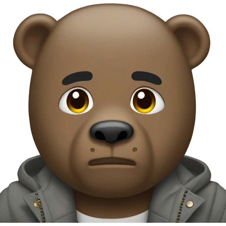 kanye west bear emoji