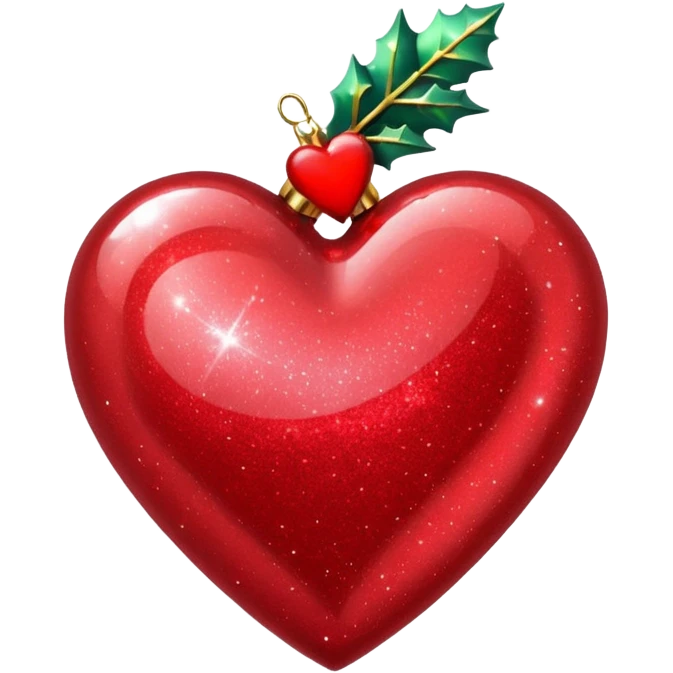 Christmas heart emoji