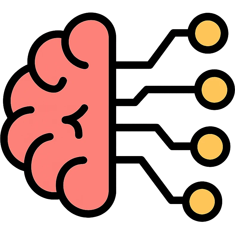 brain with circuit lines icon emoji
