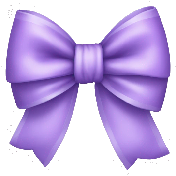 Lilac bow emoji