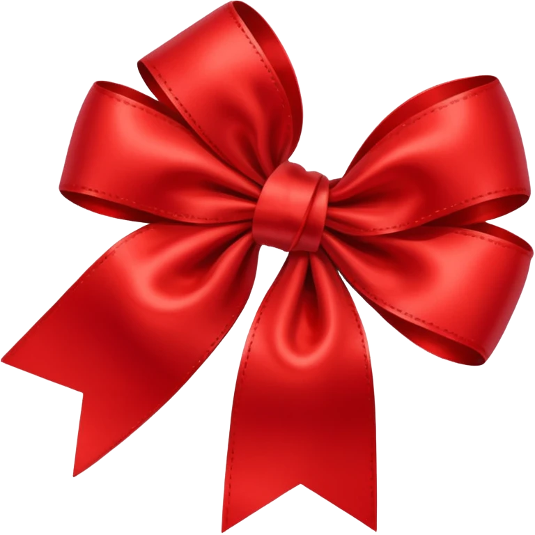 Red gift bow emoji