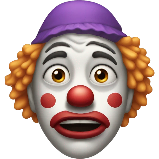 Crying clown emoji