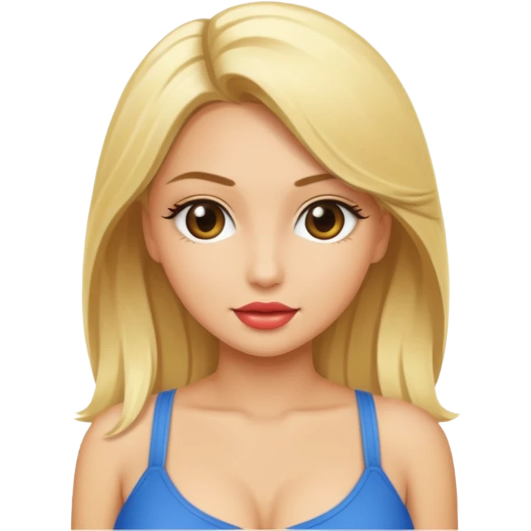 mude sexy blonde women emoji