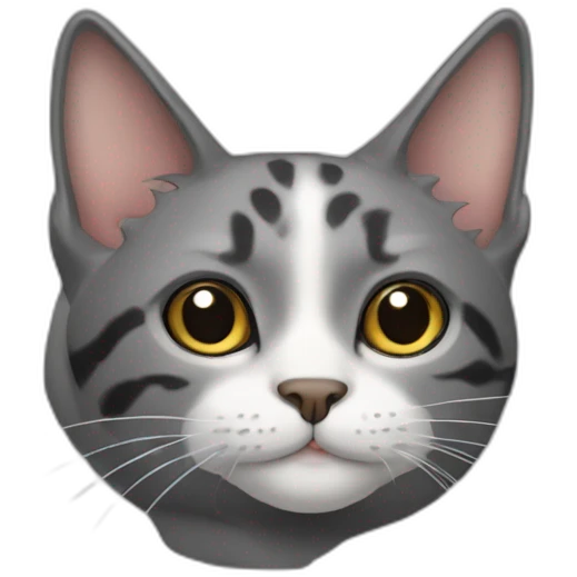 Cat with black spotstabby emoji
