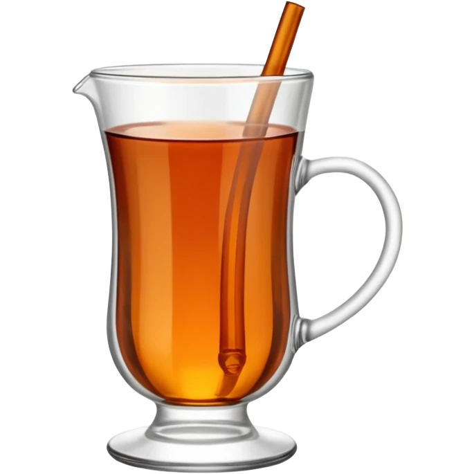 Turkish tea glass in “ince belli bardak” without the stand emoji