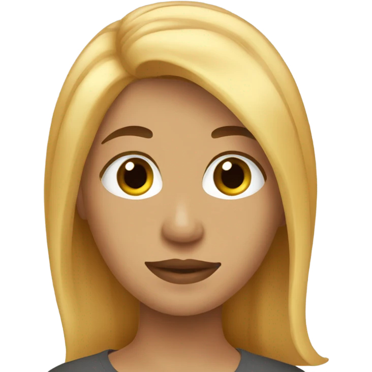 Orange potato blonde hair  emoji