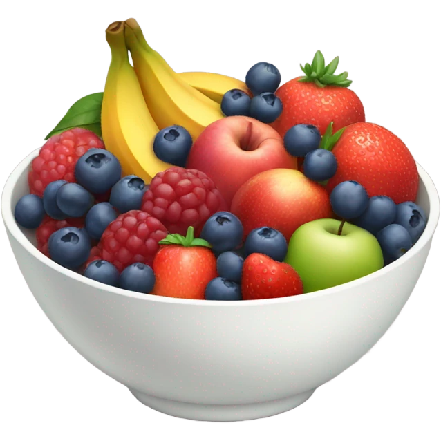 A bowl of nourishing fruits emoji