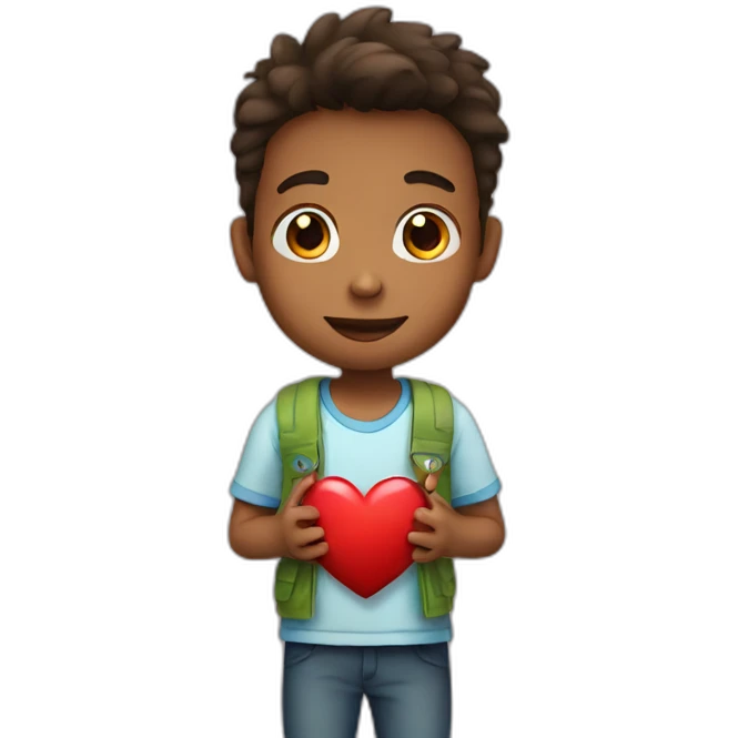 Boy with heart   emoji