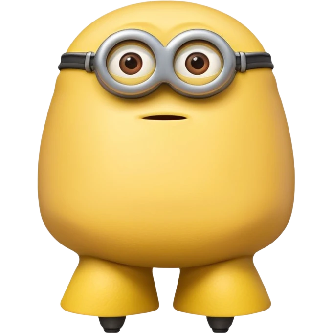 A yellow minion showing his butt cheeks, with his butt crack showing  emoji