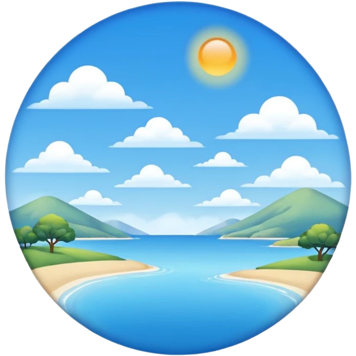 Calm day emoji