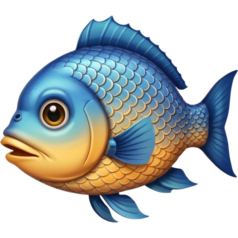 Fish with human face emoji