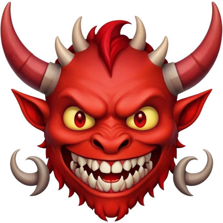 a smiling demon  emoji
