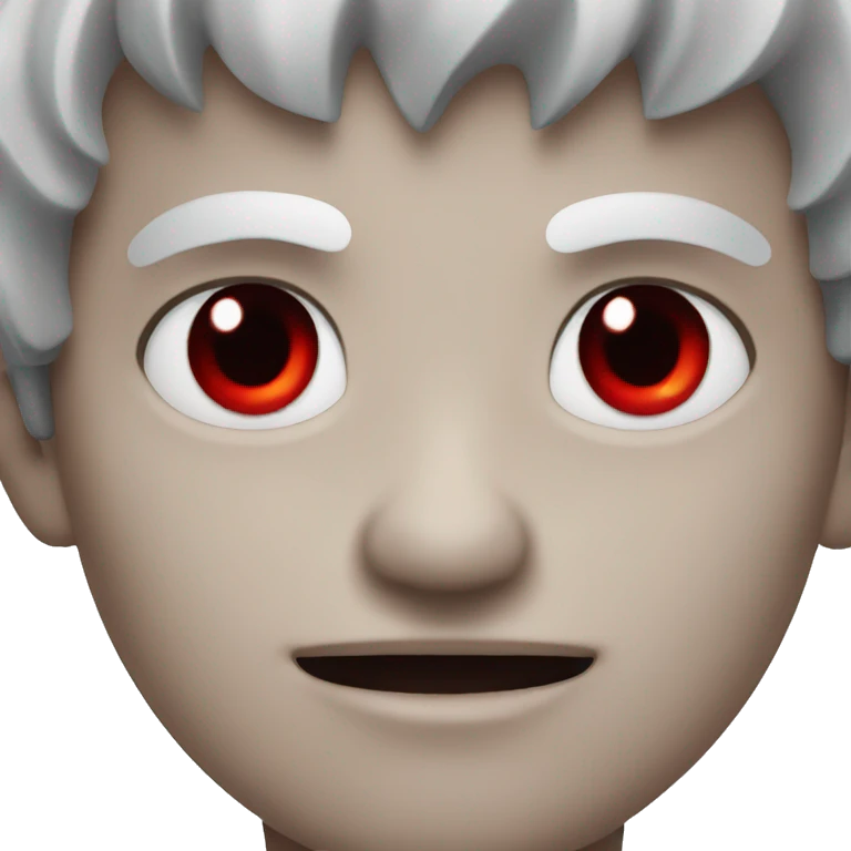 Vampire with red eyes emoji