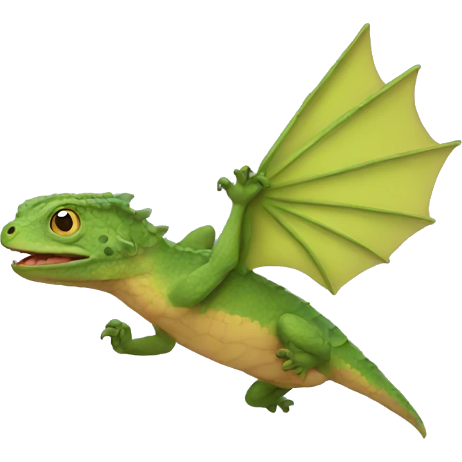 flying lizard emoji