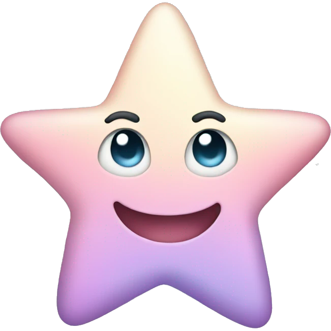 Pastel cute star emoji