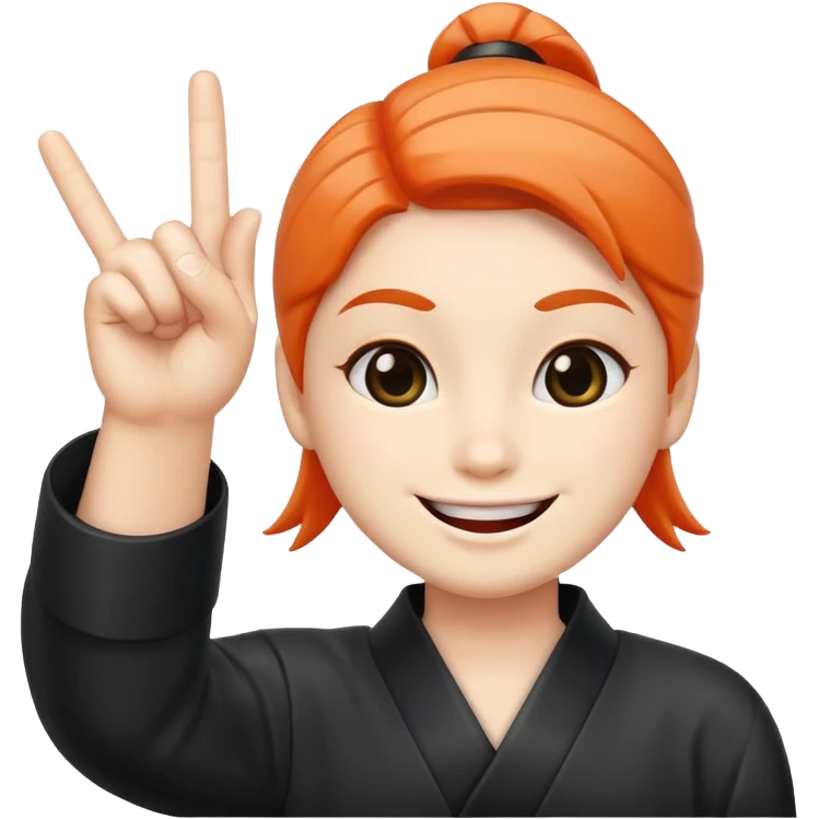 Sushi holding up one finger emoji