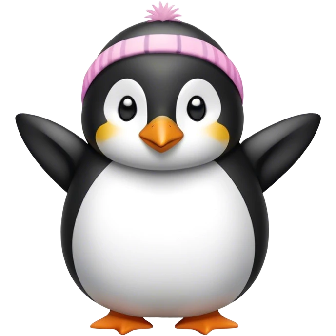 Penguin in a bikini emoji