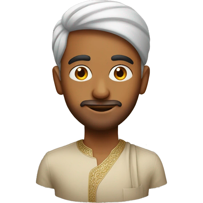 Indian guy with curry emoji