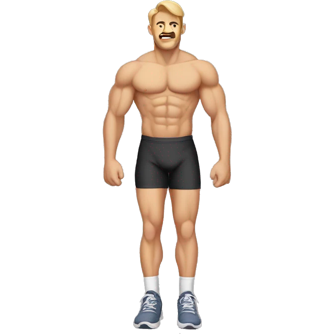 sore caucasian legs leg day emoji