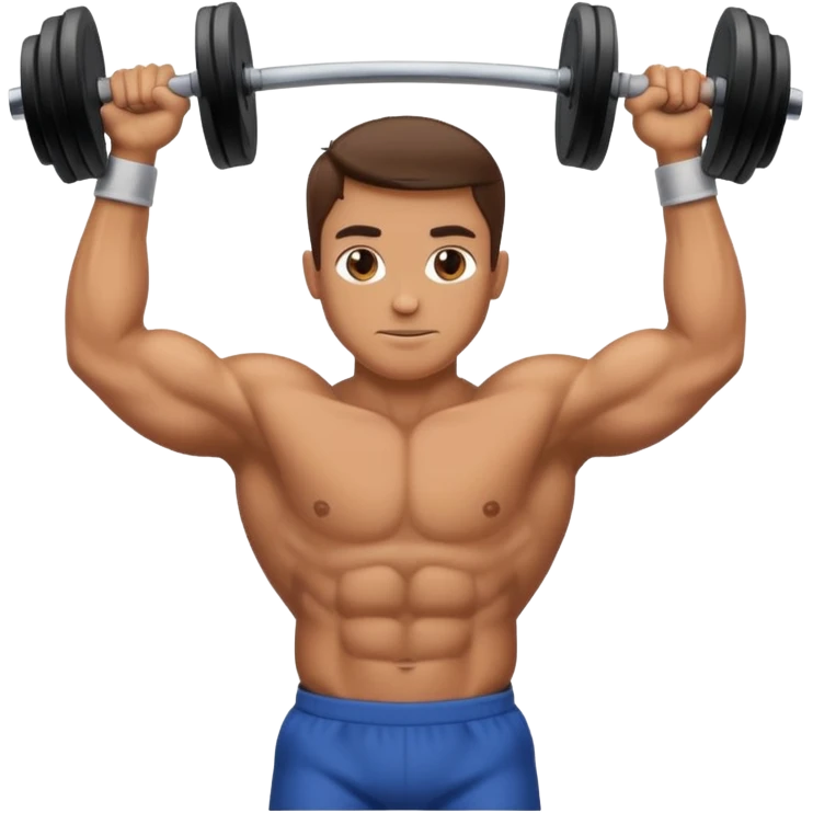 Treino pesos de academia  emoji