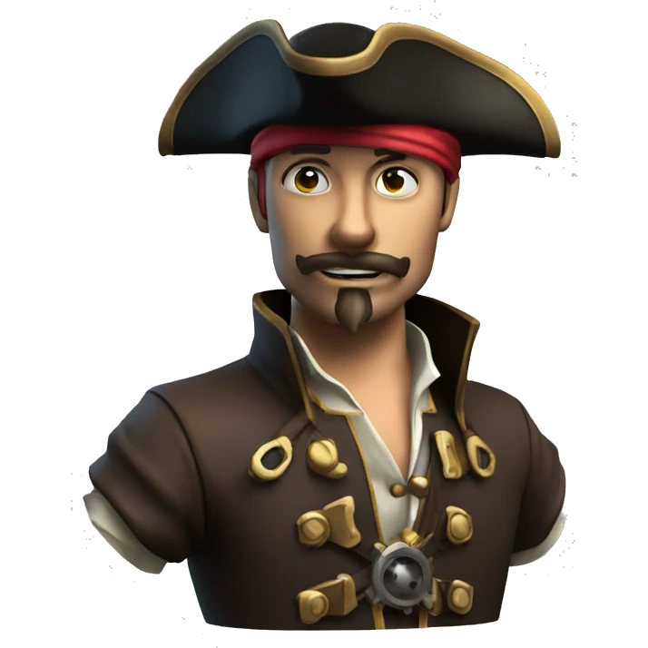 3d model pirate steampunk emoji
