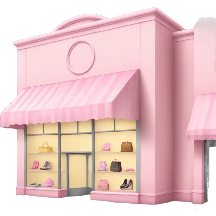 Pastel pink clothing store emoji