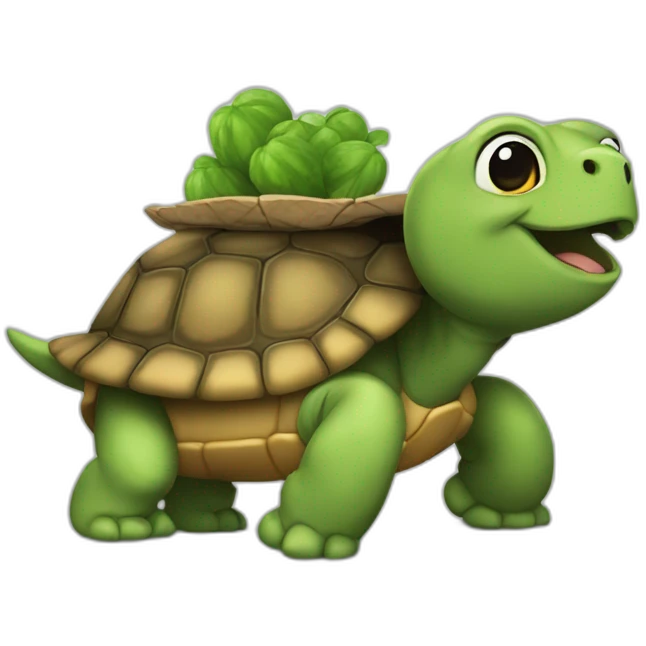 Tortue sur ours emoji