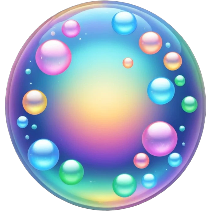 glitter bubbles emoji