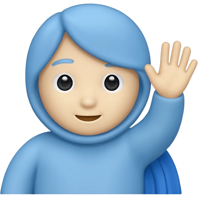 Un huggy wuggy saludando emoji