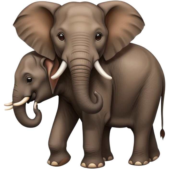 Elephant in Africa with slaves on its back  emoji