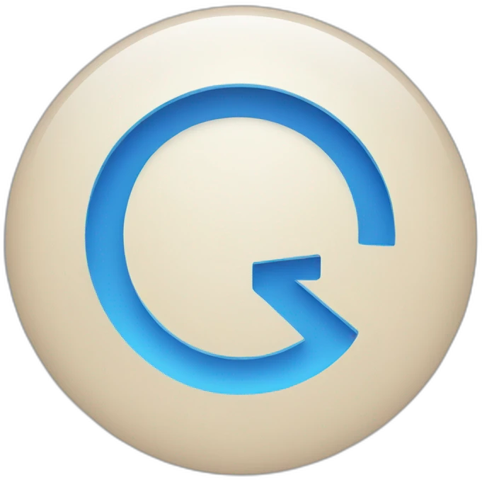 a blue @ symbol emoji