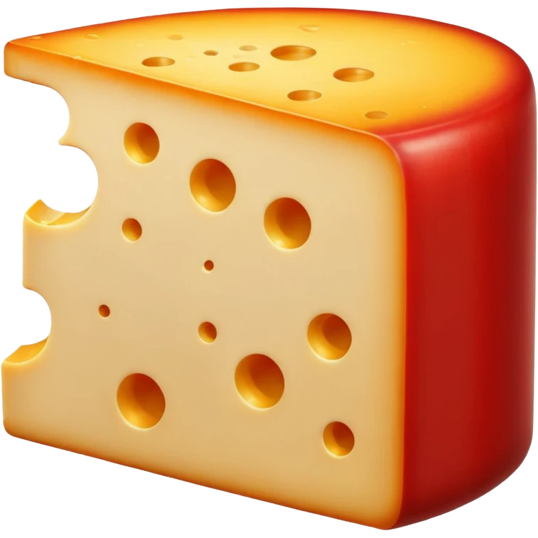 red cheese emoji
