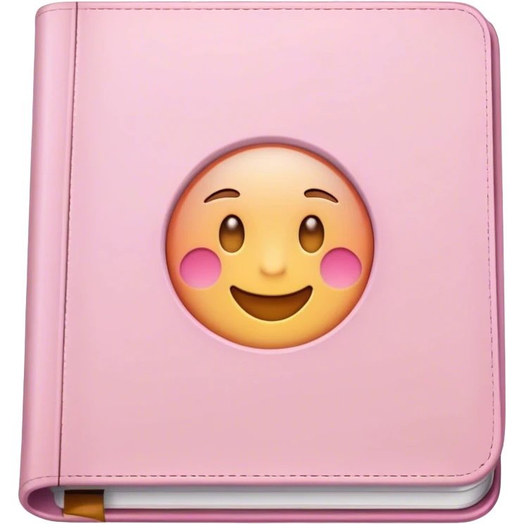 Light Pink journal no face   emoji