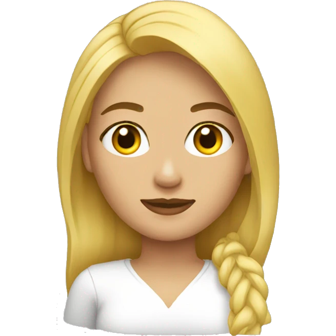 mujer rubia emoji