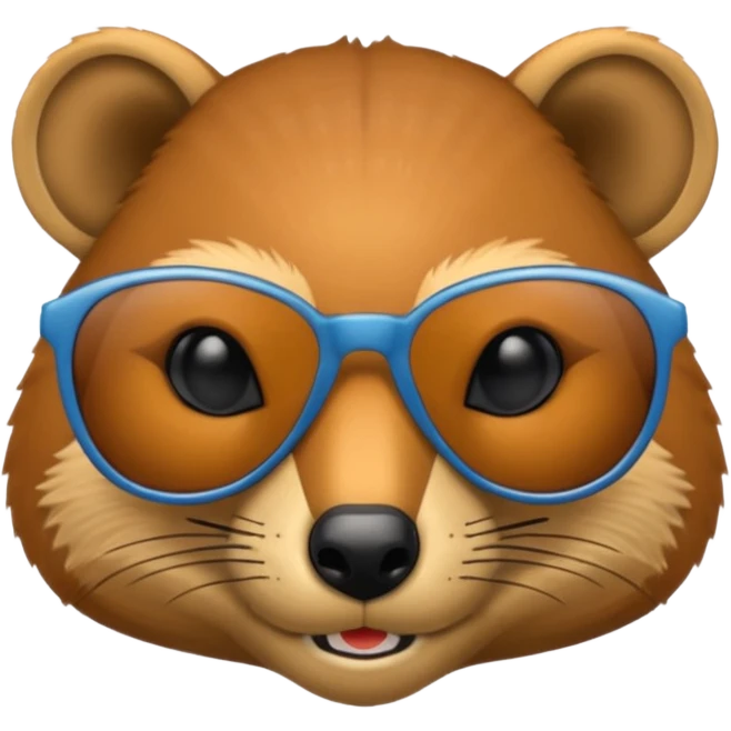 Mongoose with sub glasses emoji