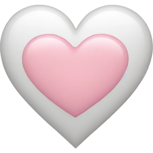 Light pink heart  emoji