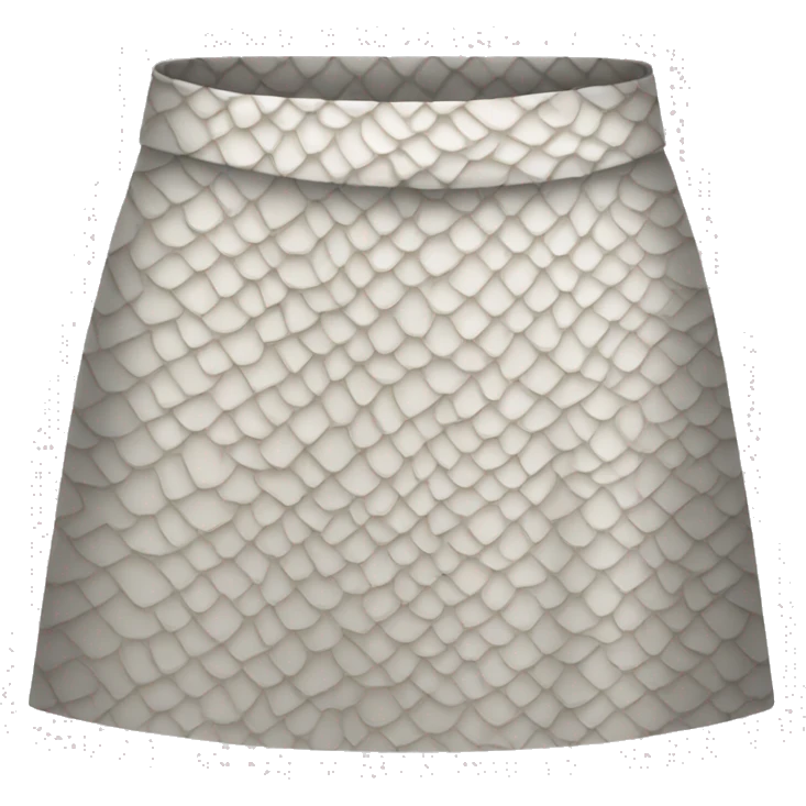 white snakeskin skirt emoji