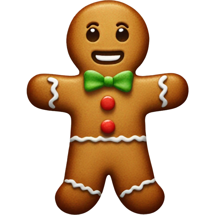 gingerbread man emoji