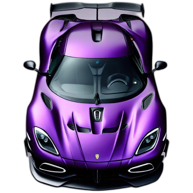 dark purple Koenigsegg agera emoji