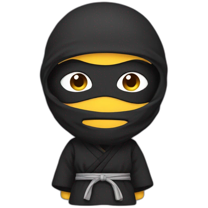 Ninja qui fait caca emoji