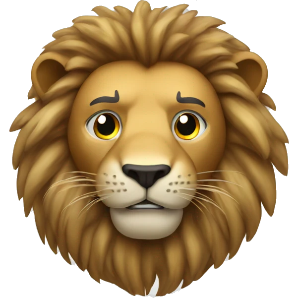 Lion with boxing gloves emoji