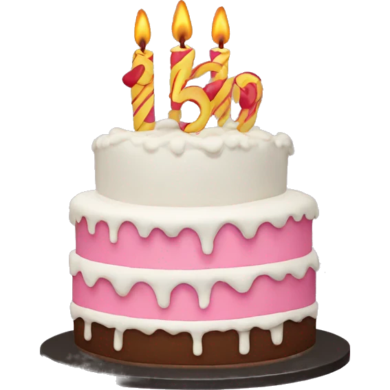 16 Birthday cake emoji