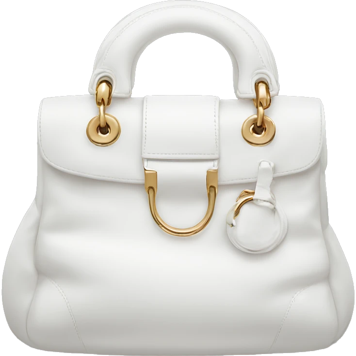a white dior bag  emoji