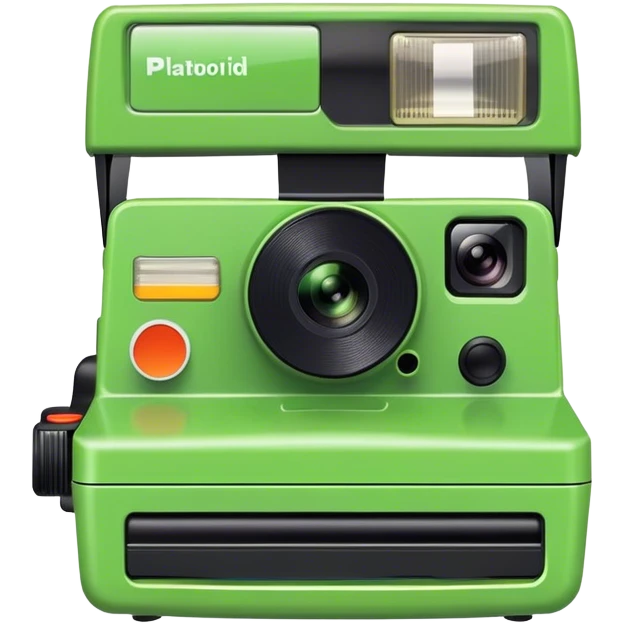green polaroid camera emoji