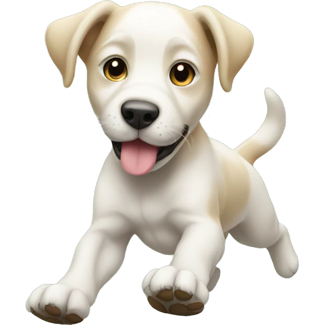 puppy exercising emoji