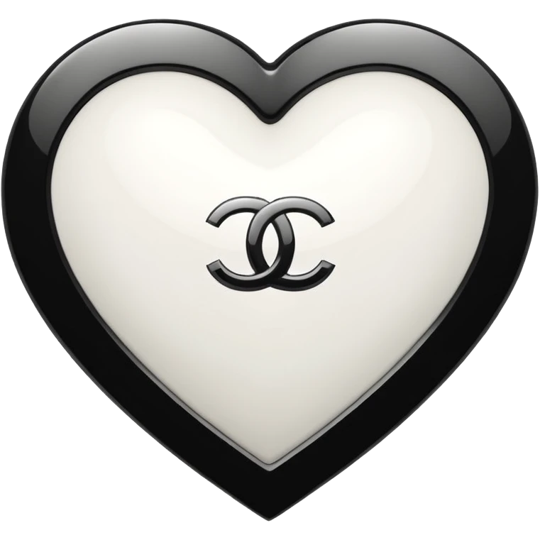 Chanel sport logo white heart emoji